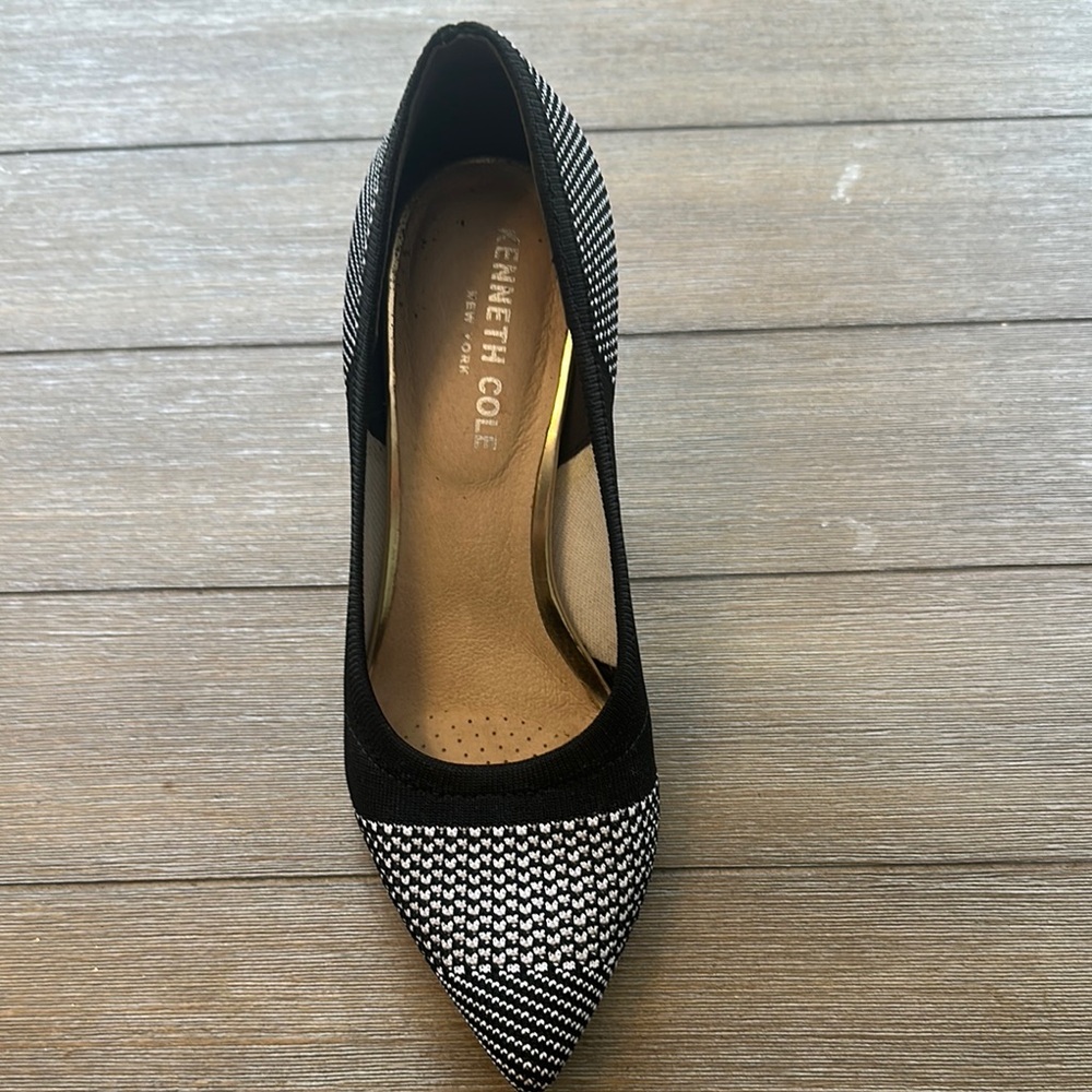 Kenneth Cole Black and White Heels